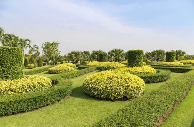 Neatly Maintained Shrubs